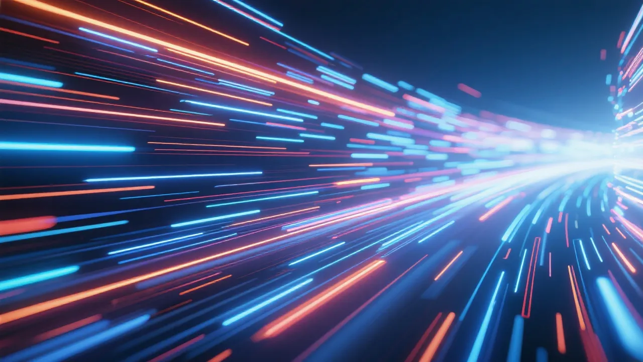 数据与速度的抽象图像